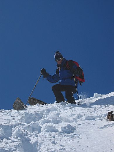 Albrecht im Abstieg